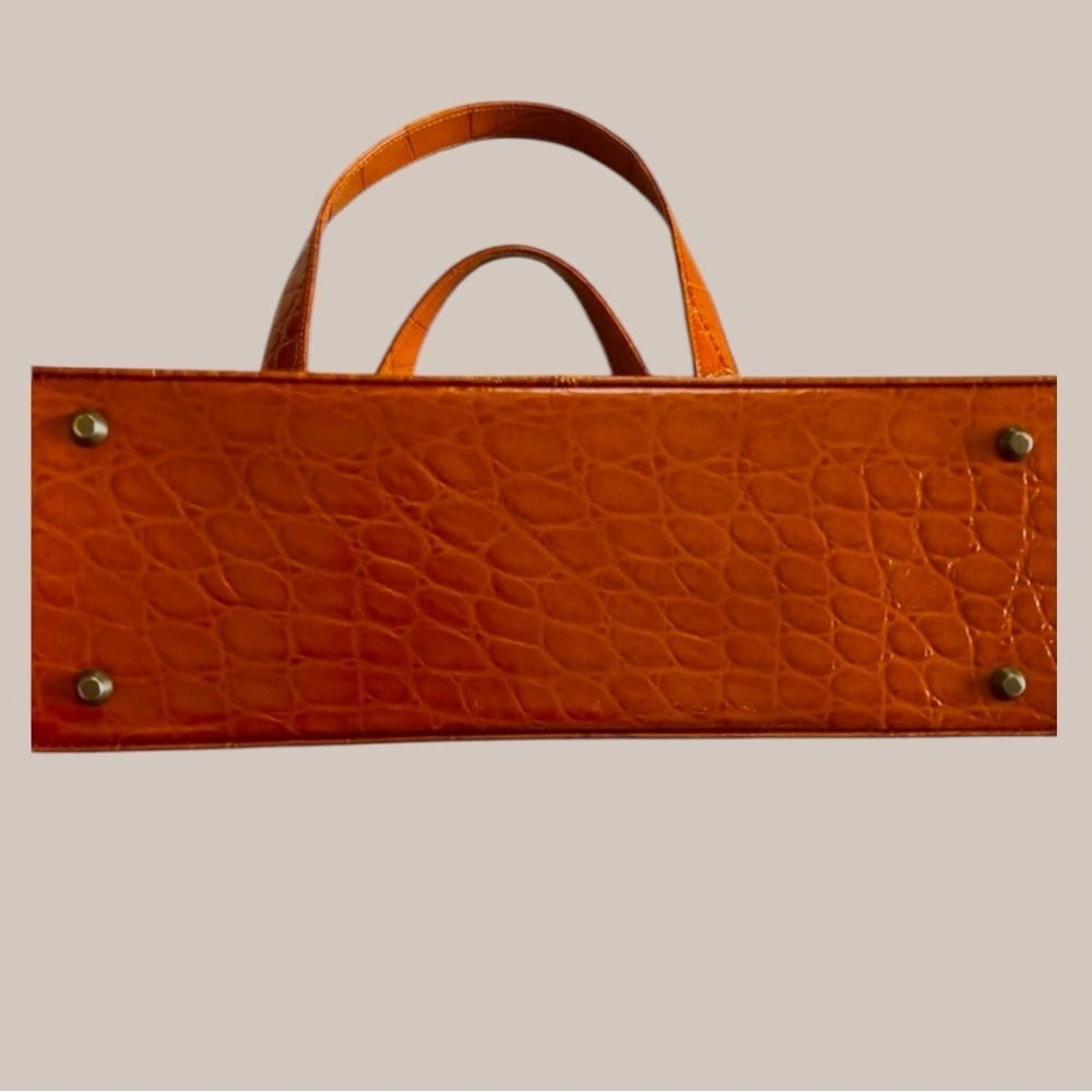 Nordstrom Leather Alligator Print Structured Bag - Picture 7 of 10